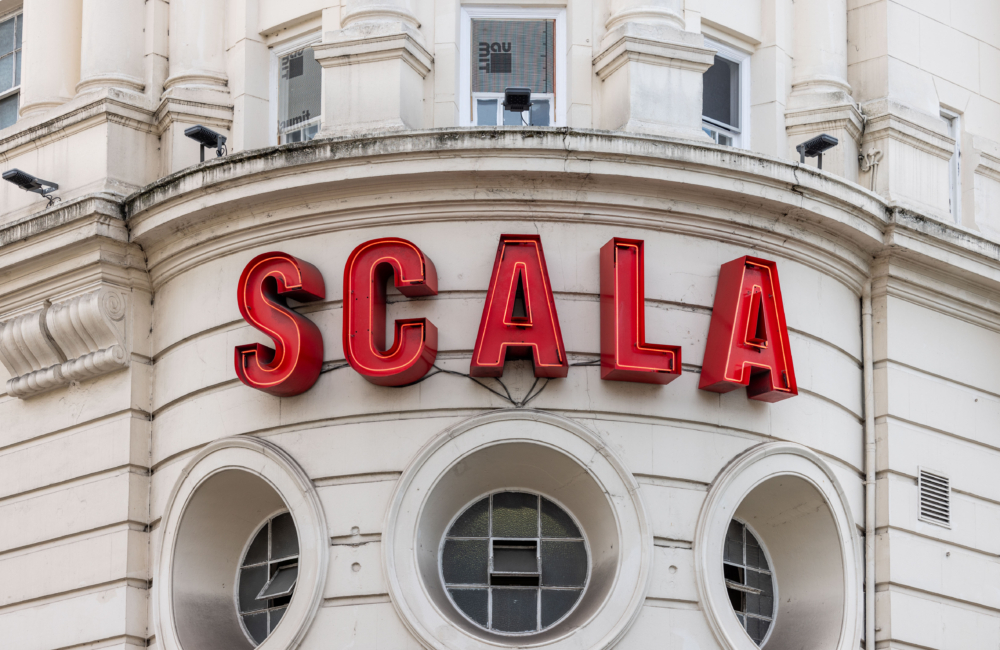 Close up of The Scala cinema